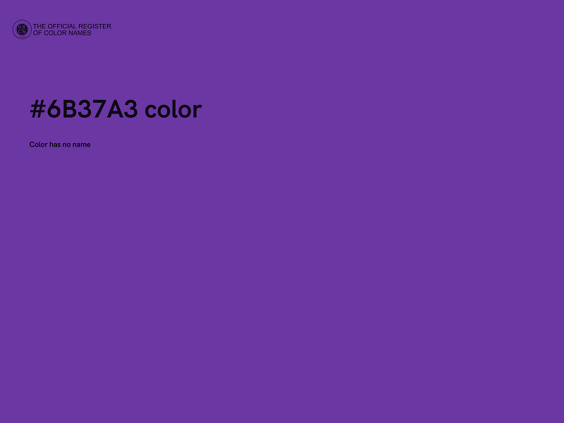 #6B37A3 color image