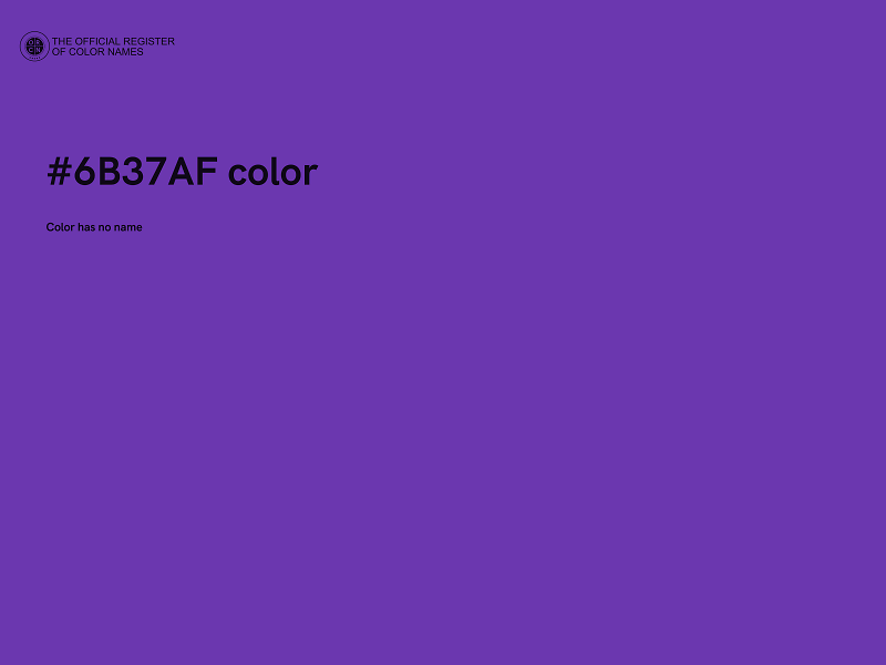 #6B37AF color image