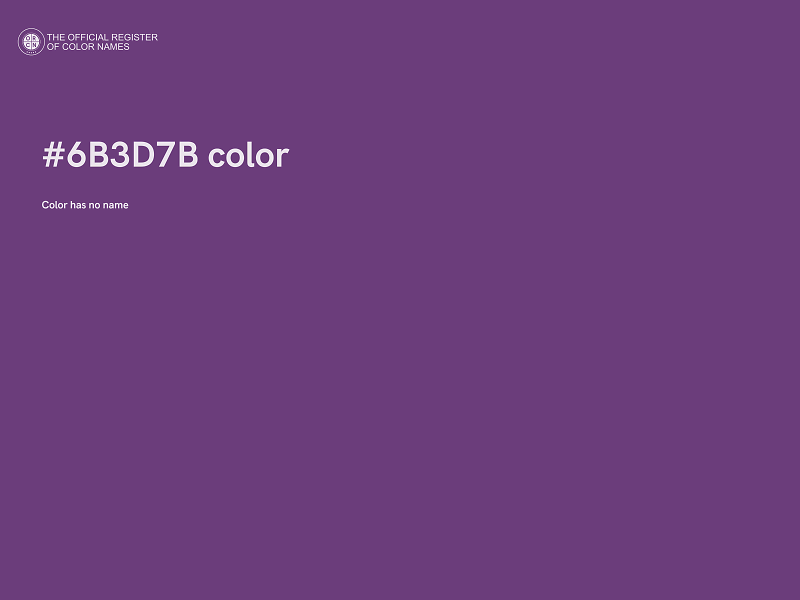 #6B3D7B color image