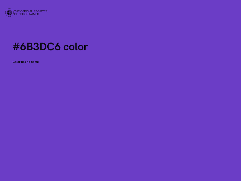 #6B3DC6 color image