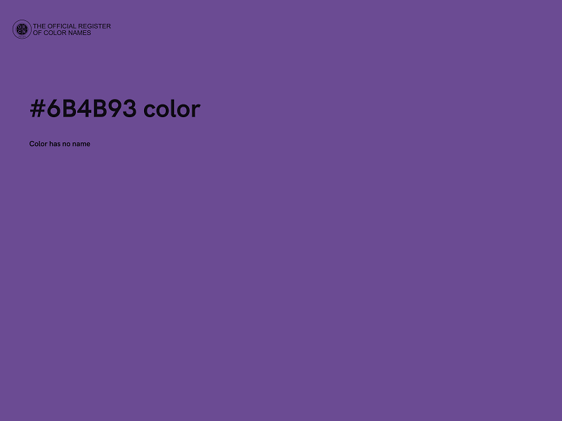 #6B4B93 color image