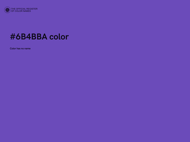 #6B4BBA color image