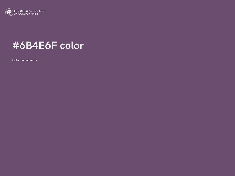 #6B4E6F color image