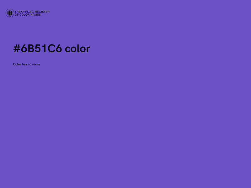 #6B51C6 color image