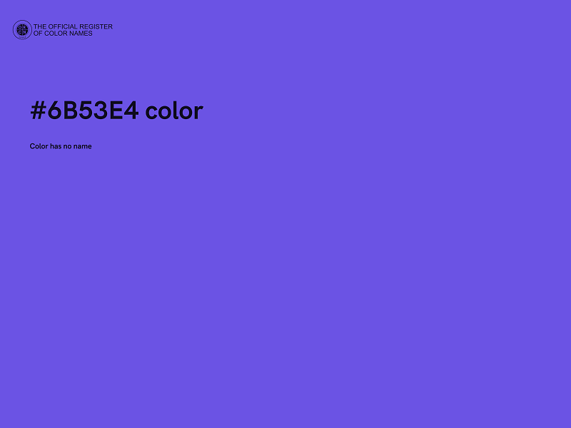 #6B53E4 color image