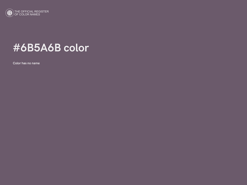 #6B5A6B color image