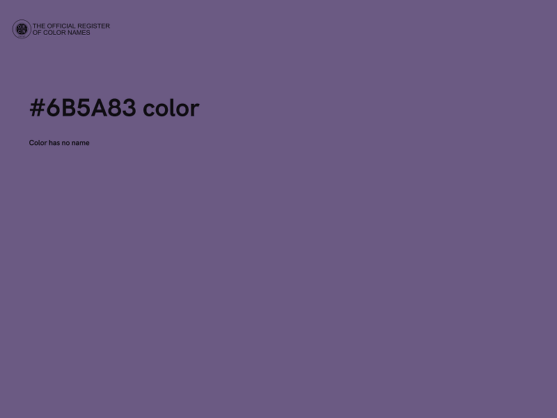 #6B5A83 color image