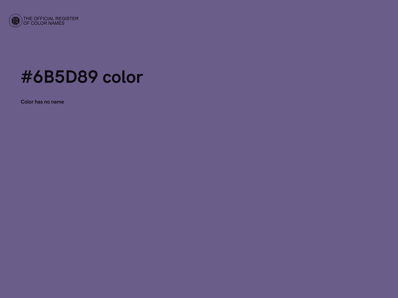 #6B5D89 color image