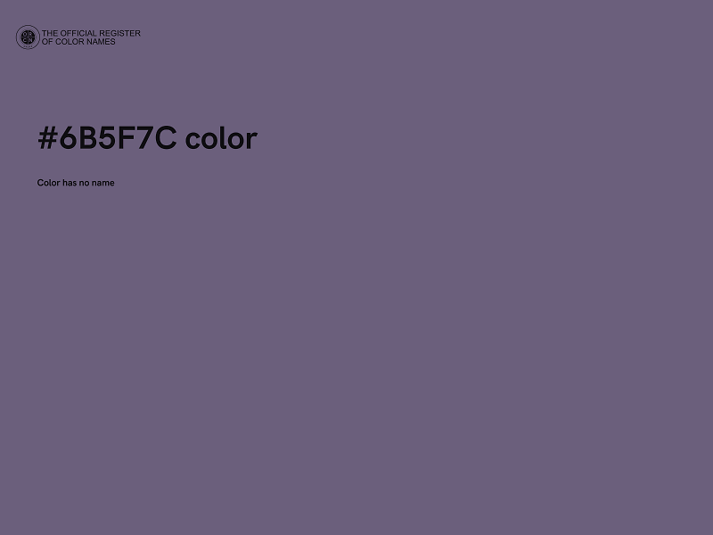 #6B5F7C color image