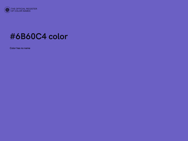 #6B60C4 color image