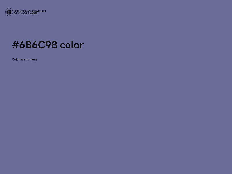 #6B6C98 color image