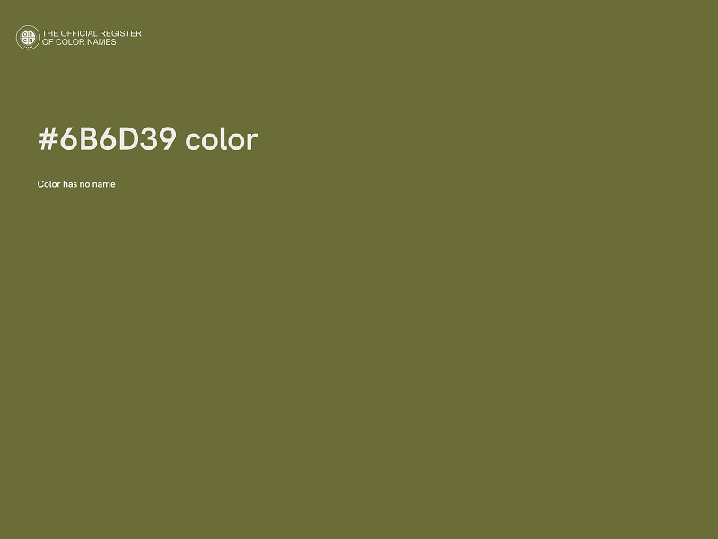 #6B6D39 color image