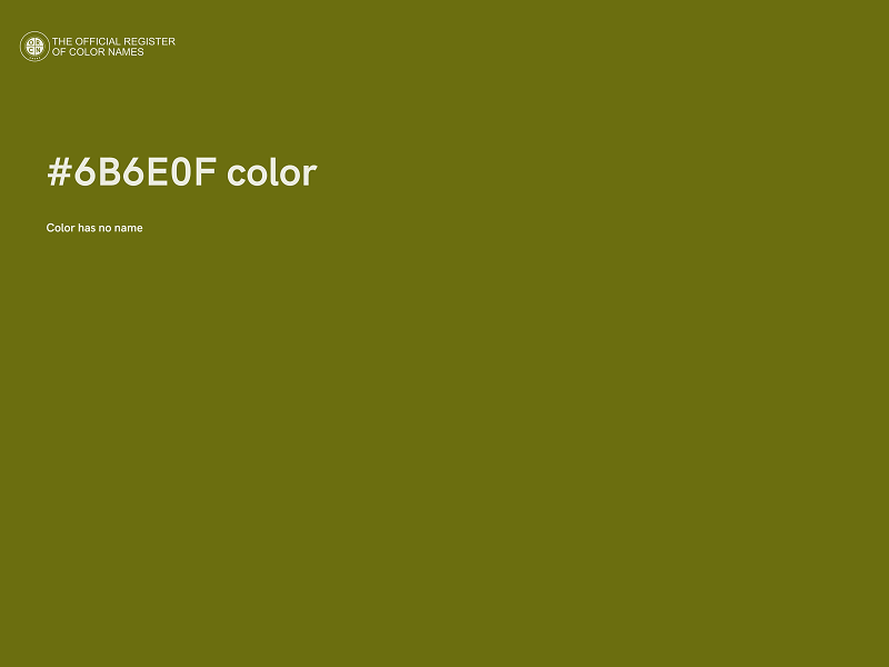 #6B6E0F color image