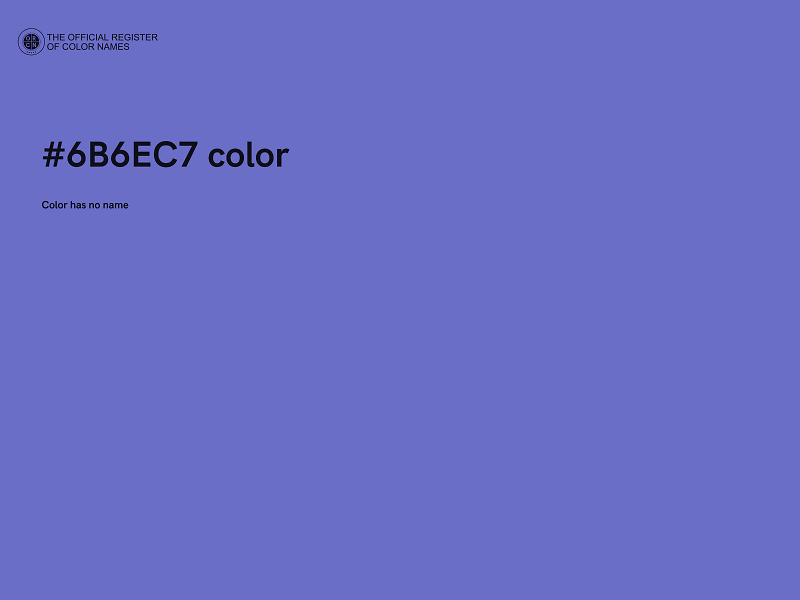 #6B6EC7 color image