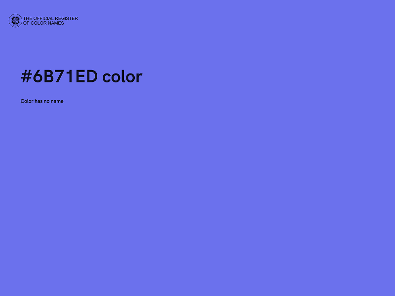 #6B71ED color image