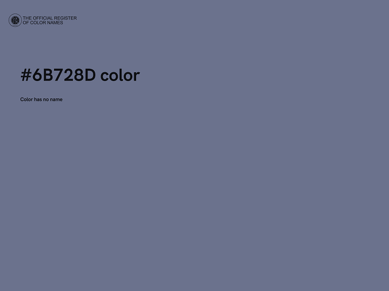 #6B728D color image