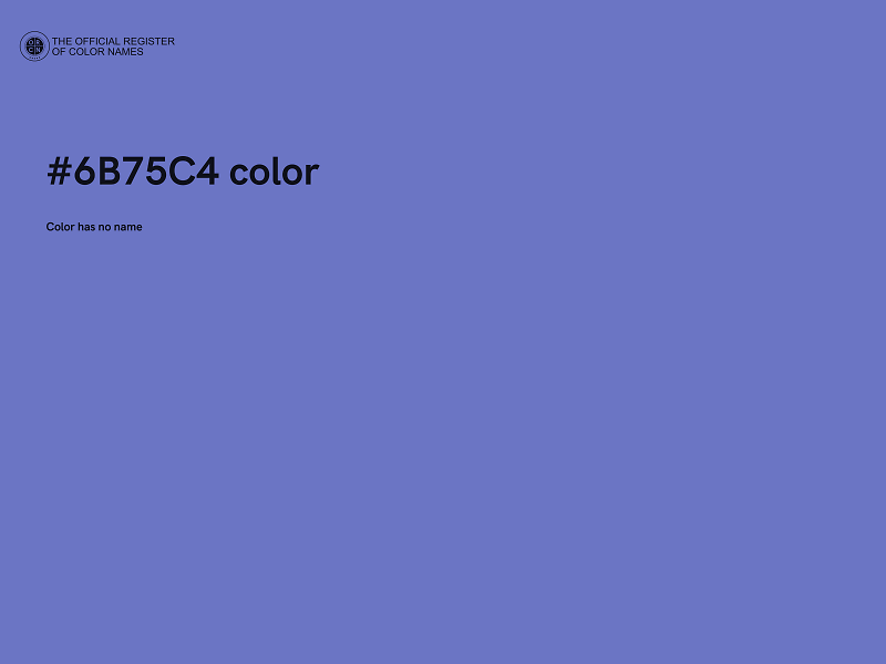 #6B75C4 color image