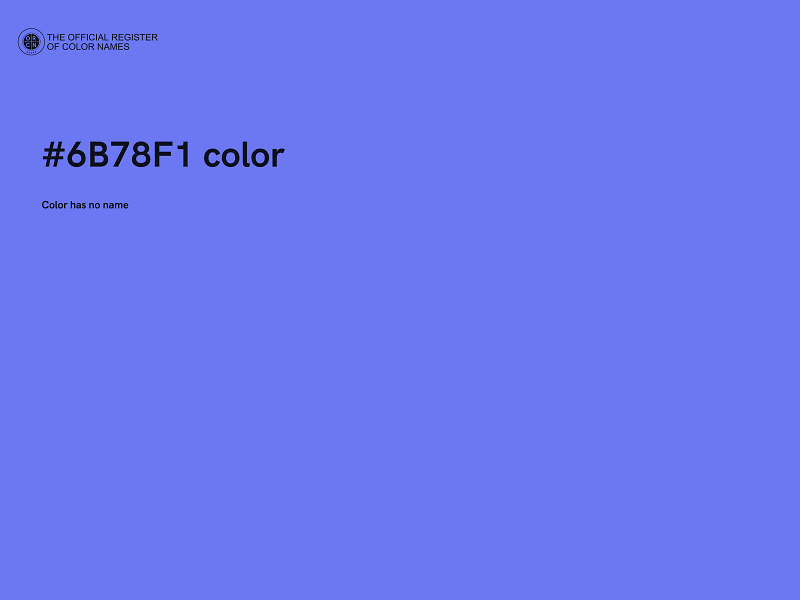 #6B78F1 color image