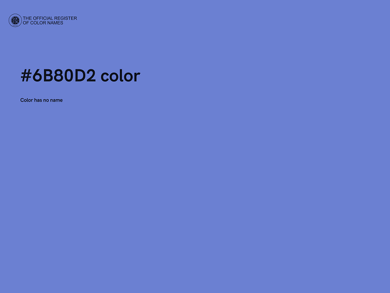 #6B80D2 color image