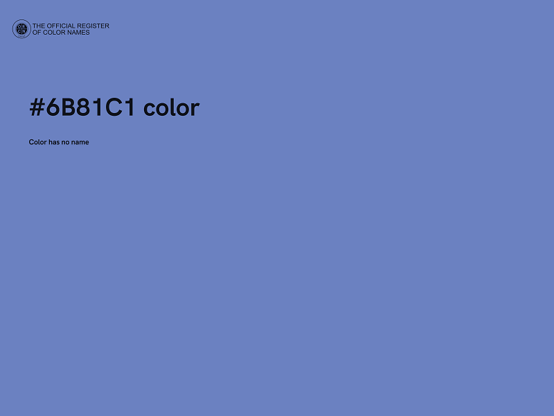 #6B81C1 color image