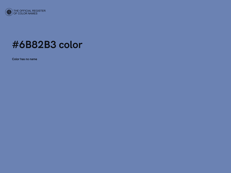 #6B82B3 color image