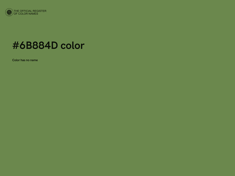 #6B884D color image