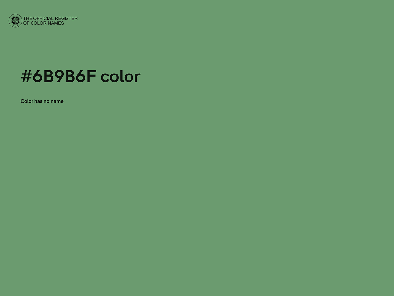 #6B9B6F color image