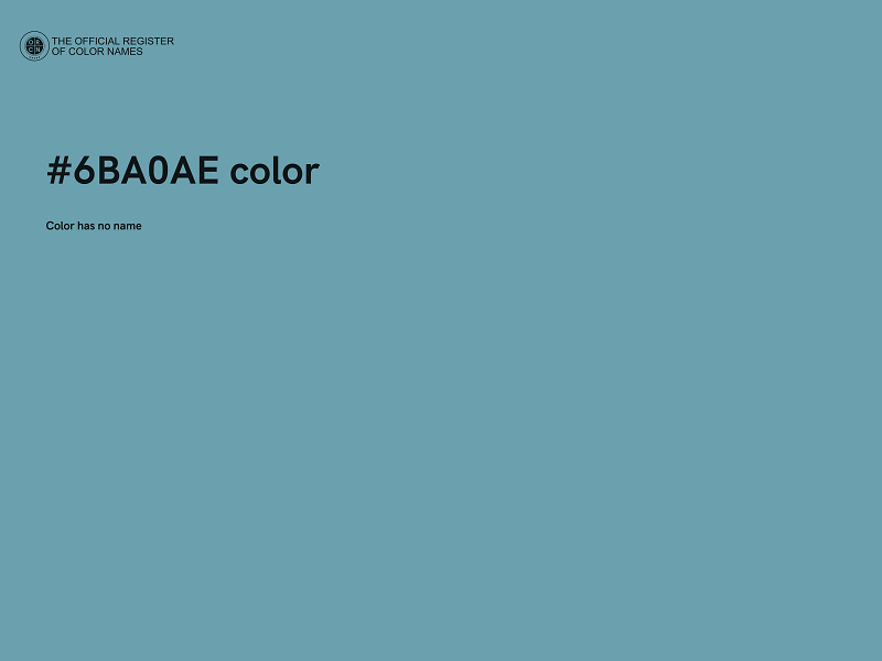 #6BA0AE color image