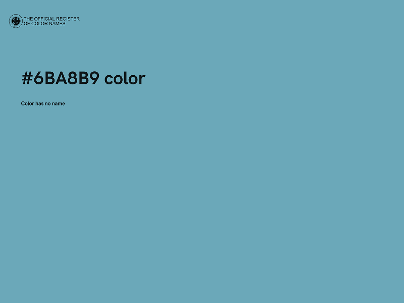 #6BA8B9 color image