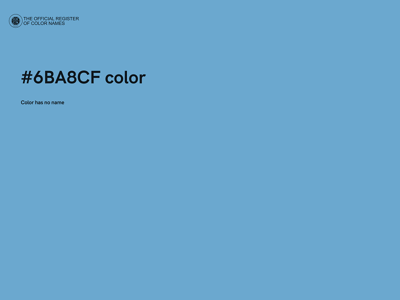 #6BA8CF color image