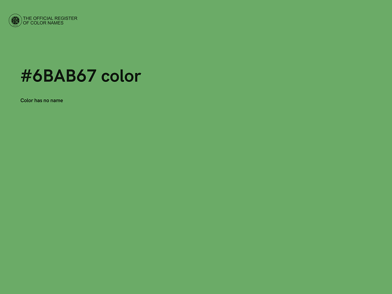 #6BAB67 color image