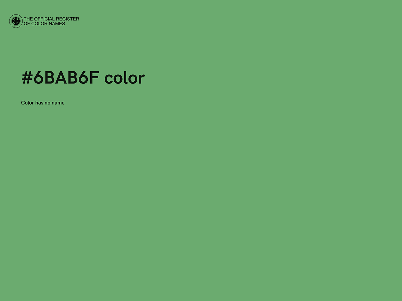 #6BAB6F color image