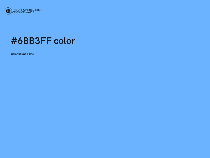 #6BB3FF color image