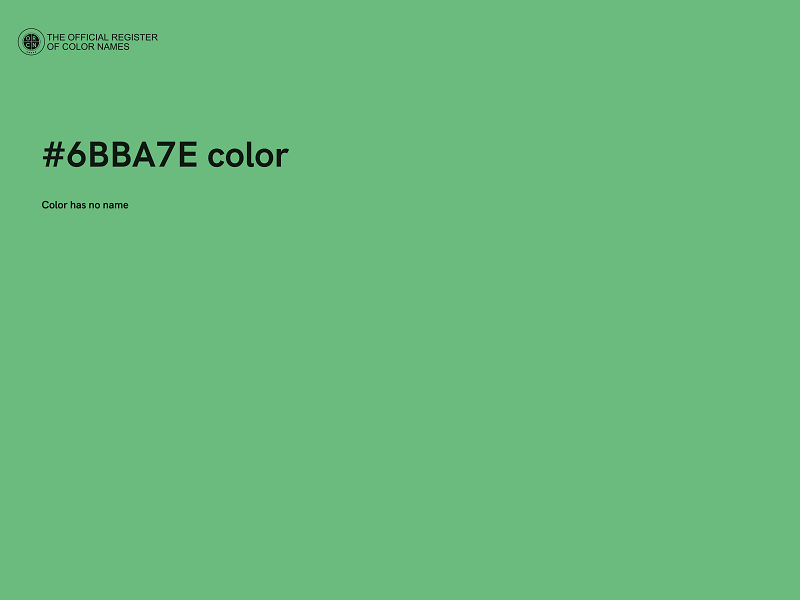 #6BBA7E color image