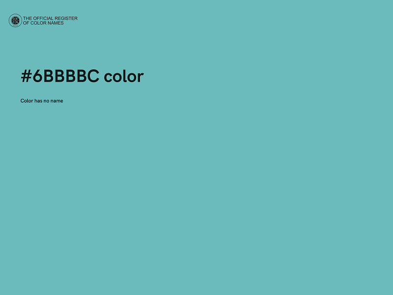 #6BBBBC color image