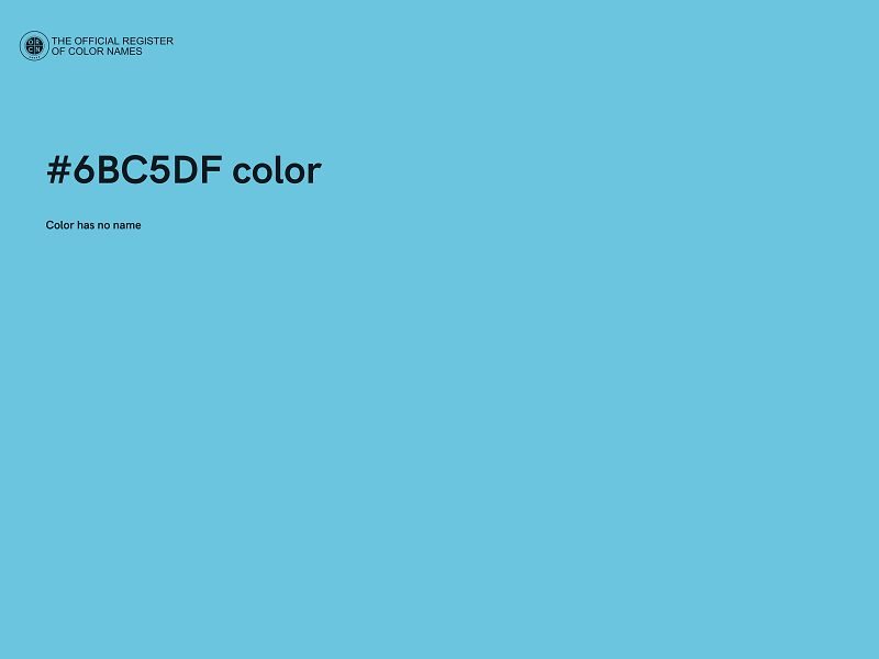 #6BC5DF color image