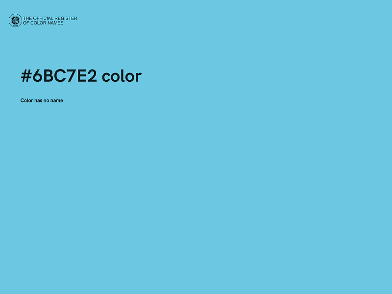 #6BC7E2 color image