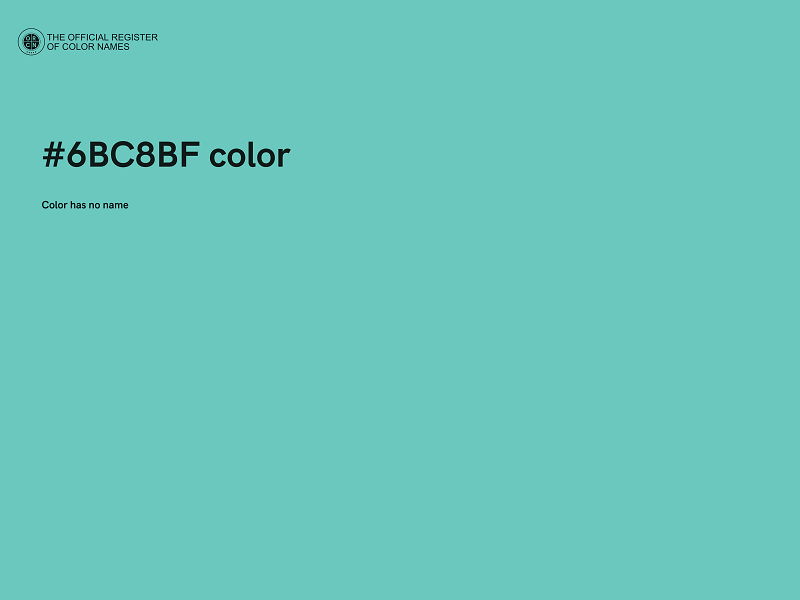 #6BC8BF color image