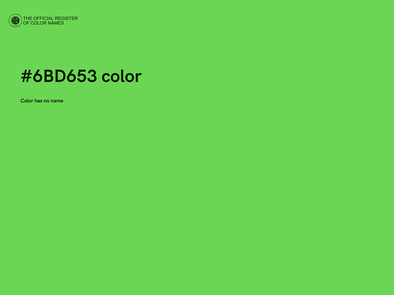 #6BD653 color image