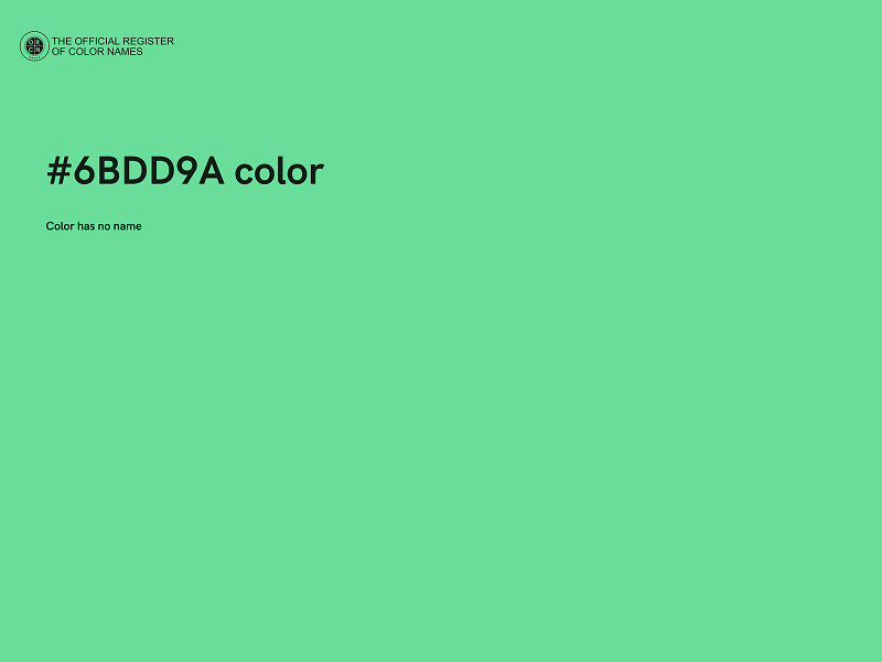 #6BDD9A color image