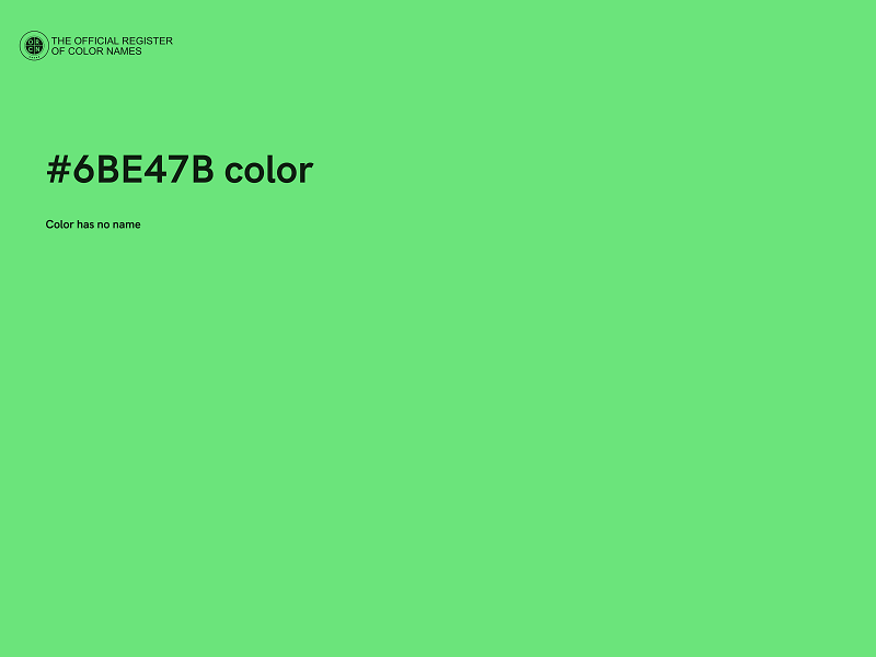 #6BE47B color image