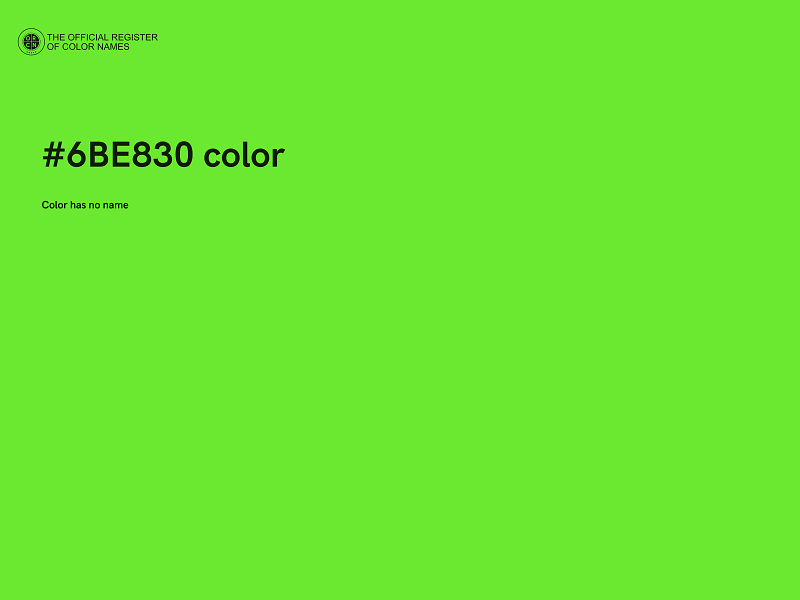 #6BE830 color image