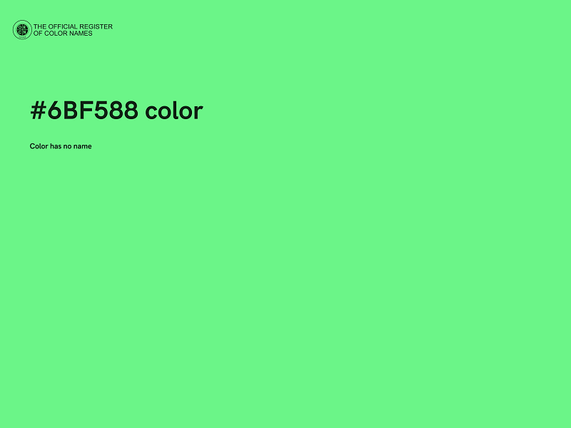 #6BF588 color image