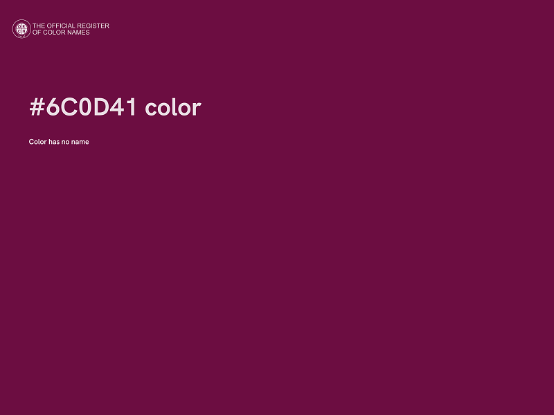 #6C0D41 color image