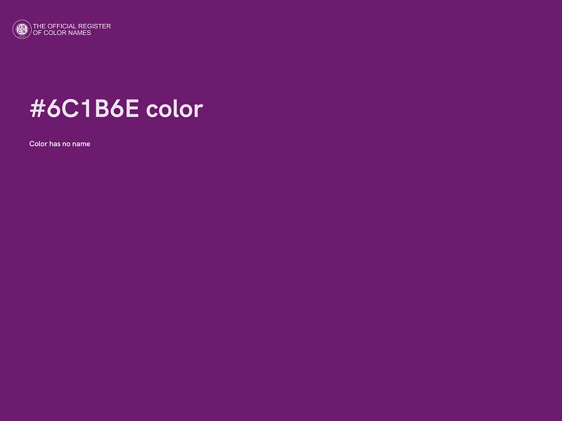 #6C1B6E color image