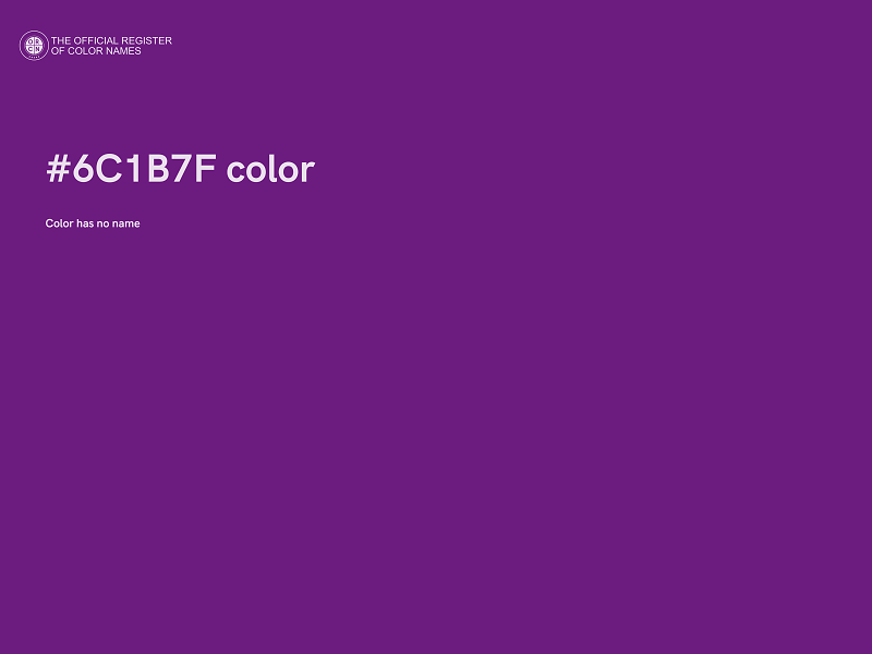 #6C1B7F color image