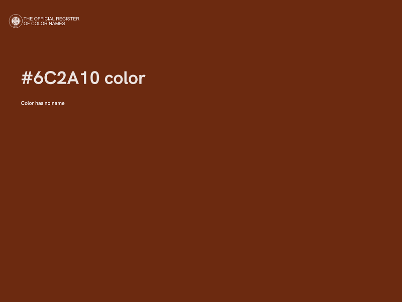 #6C2A10 color image