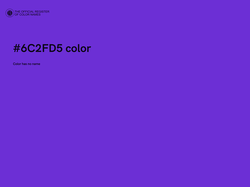 #6C2FD5 color image