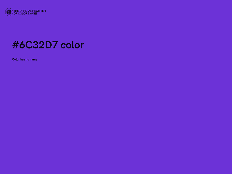 #6C32D7 color image