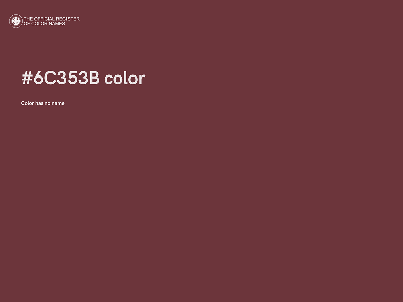 #6C353B color image